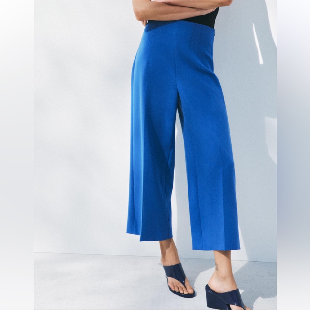 Zara Culottes Blue Pants